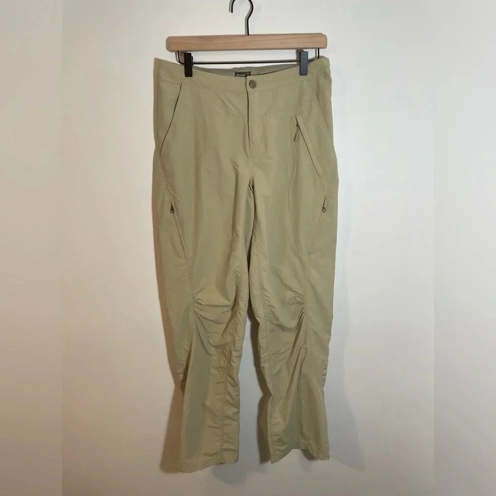 Royal Robbins Pants Women’s Size 6 Tan Nylon Lightweight Vented Hiking Gorpcore